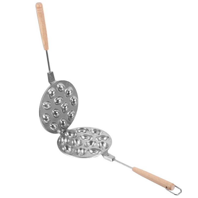 Cookie Skillet: Walnut Shaped Cookie Maker – 16 Slots Aluminum Alloy Baking