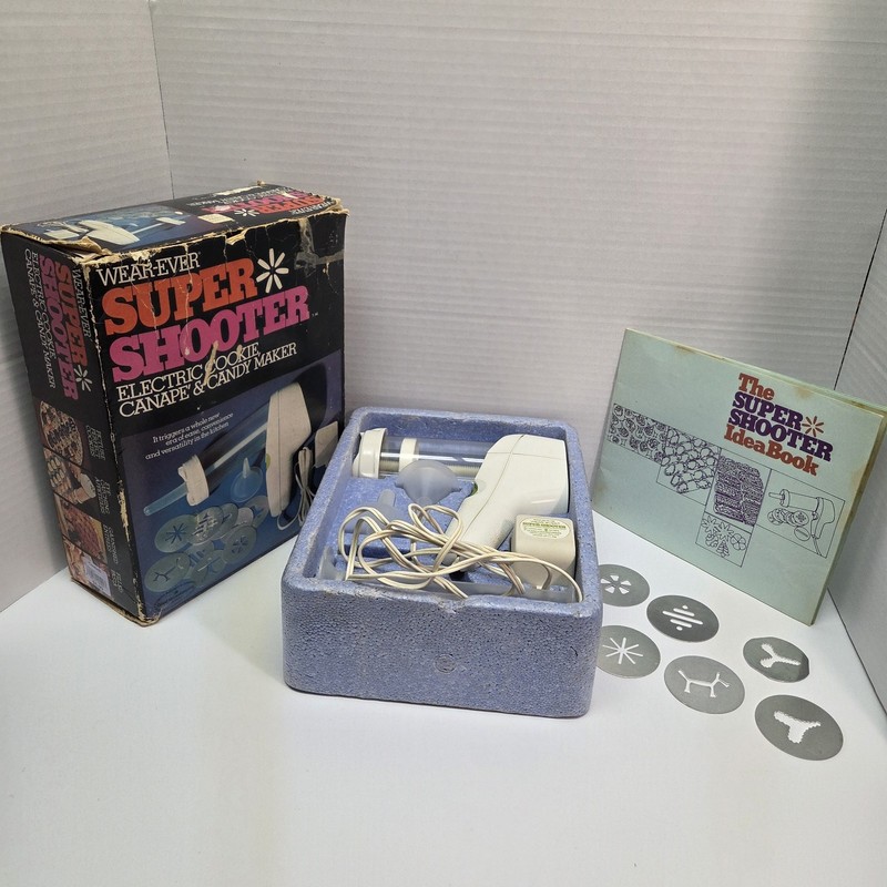 VTG Wear Ever Super Shooter 70001 Elec Cookie Press Candy Canape Tested & Works gallery