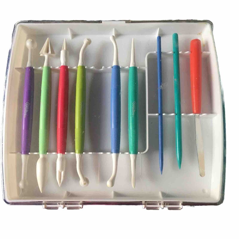 8Pc Tool Set And Case Cake Decorating Modeling Tool Set from Wilton