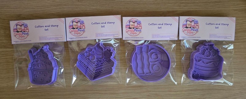 Breakfast Items 3D Printed Stamp And Cutter Set for cookies or playdoh gallery