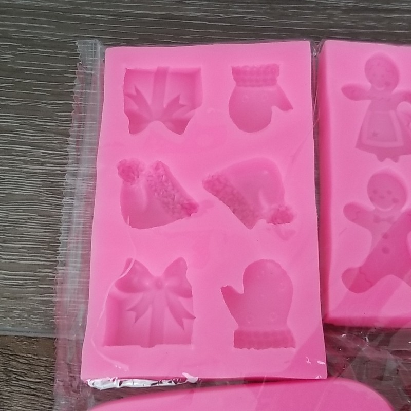 Christmas Silicone Molds Snowflake Molds Mini Xmas Fondant Chocolate Candy Cake gallery
