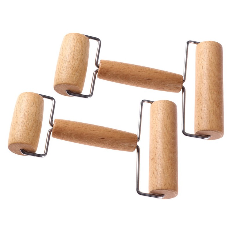 2 Pcs Small Wooden Dough Roller Pins Double Ended Stick Pastry Pizza Roller gallery