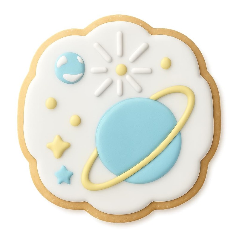 Pulsar Planets Cookie Cutter & Stamp, Fondant & Clay - 4x3.8 gallery