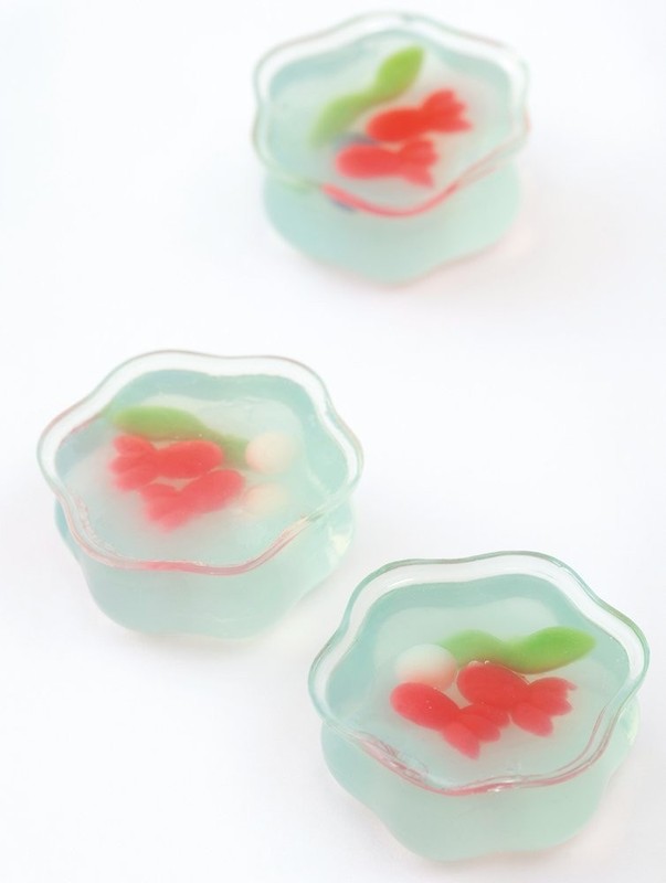 House SELECT Japanese sweets silicone mold (fish bowl set) DL7503 gallery