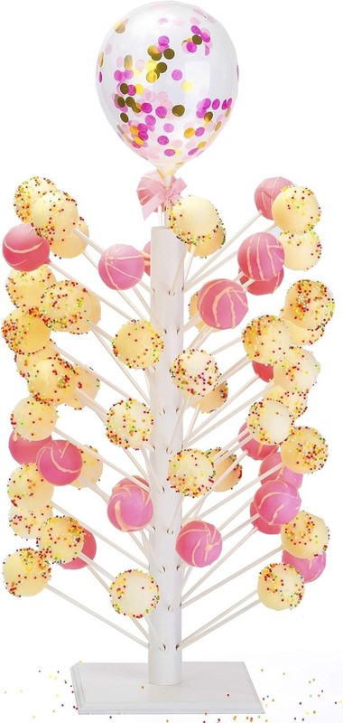 Decorative Wooden Cake Pop Stand - Ideal for Birthdays, Anniversaries, & More gallery