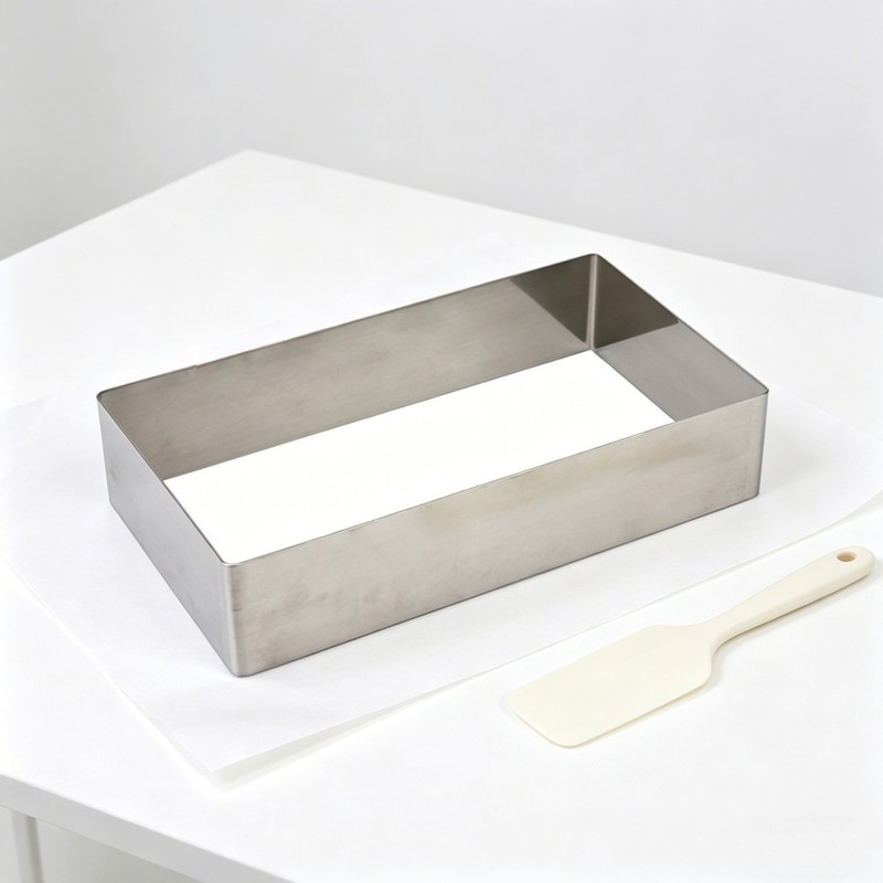 Home Kitchen Stainless Steel Rectangular Cake Mold Pan for Mousse Pastries gallery