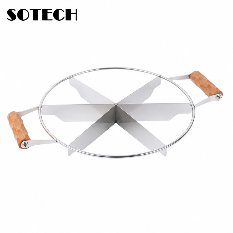 SOTECH Multi-Blade Pastry Pizza Cutter (6/10 Cuts) Perfect Portion Slicer Tool gallery