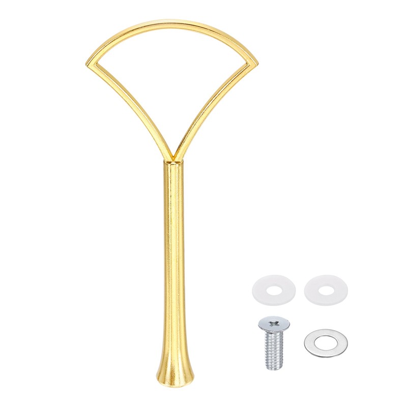 1 Level Cake Tray Holder with Handle, Gold Accessories