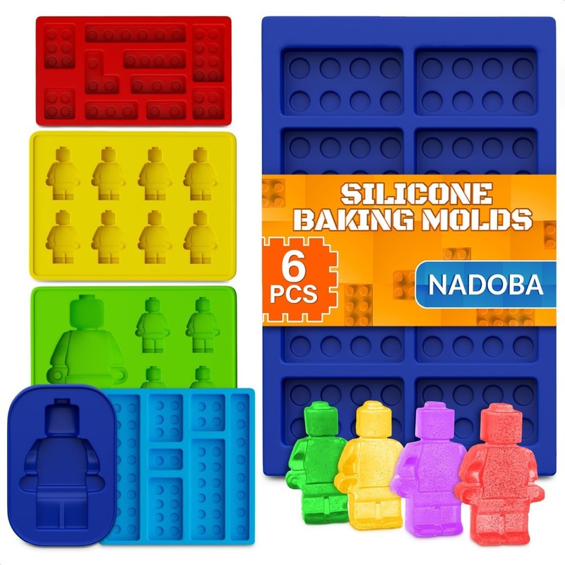 6 Pcs Silicone Molds for Chocolate, Gummy, Candy & Cake – Non-Stick, Heat-Resist