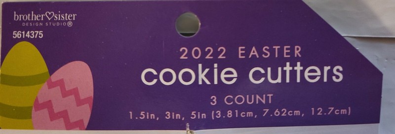 2 Packs Easter Cross Cookie Cutter 3pc Set Communion Baptism Metal 1.5 - 5 inch gallery