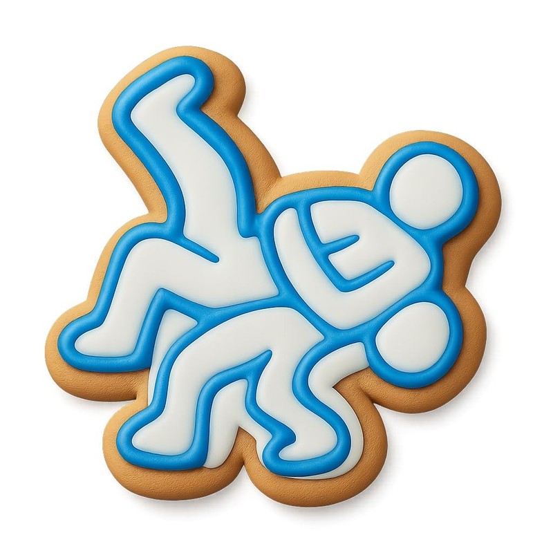 Suplex Throw Cookie Cutter & Stamp, Fondant & Clay - 4x3.8 gallery