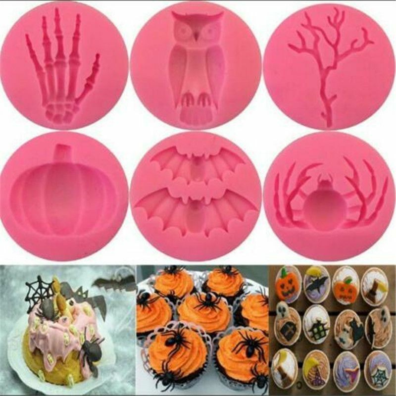 Silicone Sugarcraft Mould Cake Topper Chocolate Baking Halloween Fondant Mold gallery