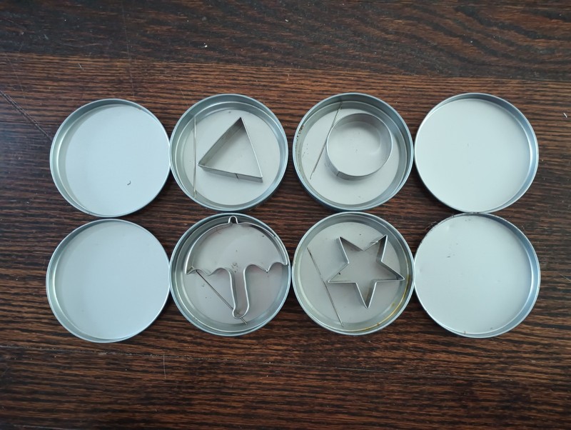 4pcs Korean Sugar Candy Making Tools, Stainless Steel Cookie Cutters