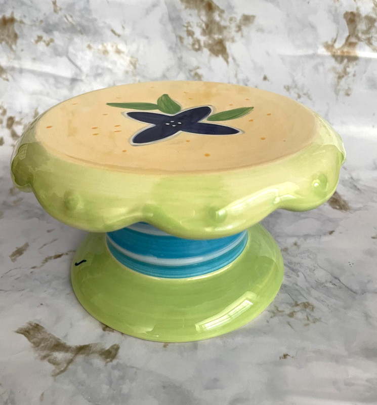 Ceramic Mini Pedestal Cake Stand Treat 6' T Dantes By Maret Hensik gallery