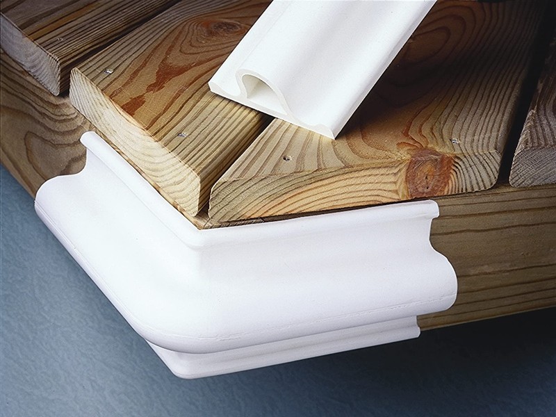 Taylor Made Products 96008 DockGard Rubber Dock Edging White 2-1/4″ x 6″