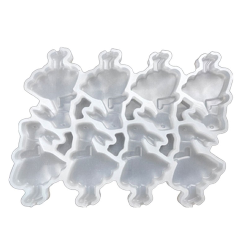 Heart Snowman Rabbit Silicone Mold Cute Candy Lollipops Mold DIY Supplies