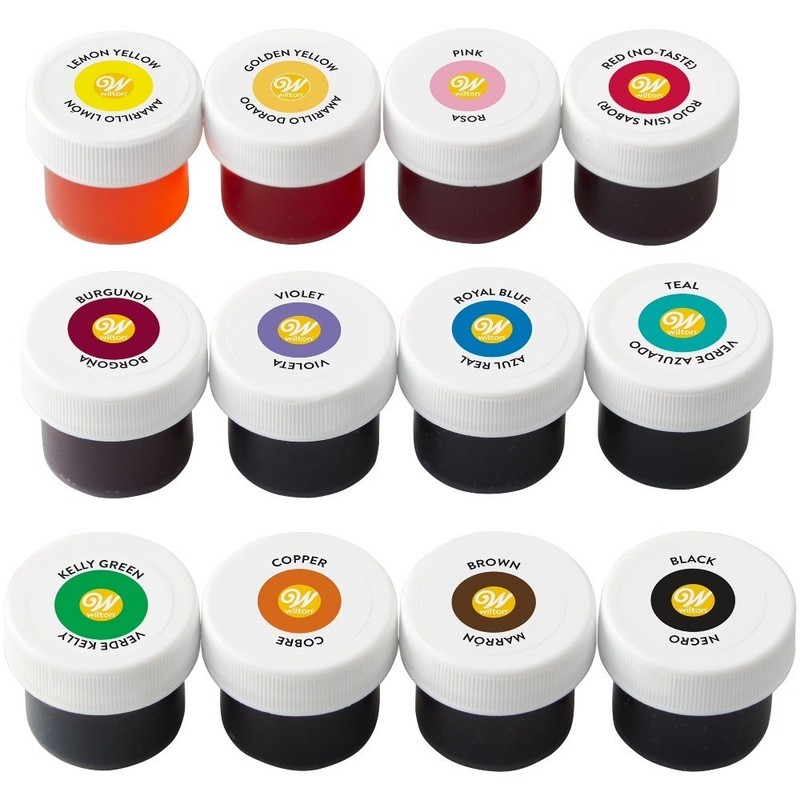 Edible Gel Food Coloring Set for Cake Decorating and Baking Variety Pack of 12 gallery
