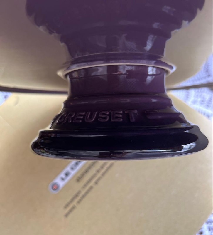 Cake Stand 30cm Cassis Legendary Color Le Creuset Discontinued With Box New gallery