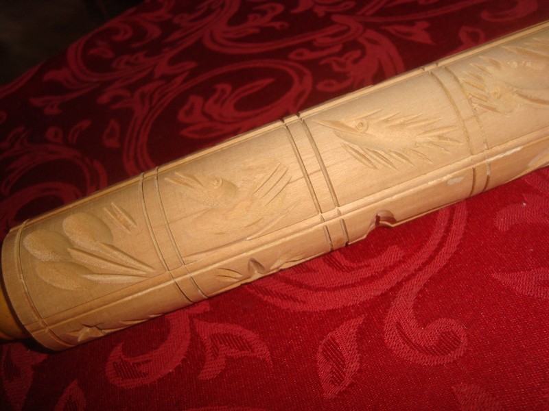 NEW Springerle 16" Wooden Pastry Shortbread Cookie Impression ROLLING PIN gallery