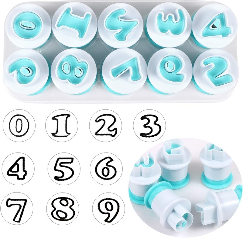Alphabet Letter Numbers Cake Mould Set, 36 Pieces Fondant Cake Sugar Craft Co... gallery
