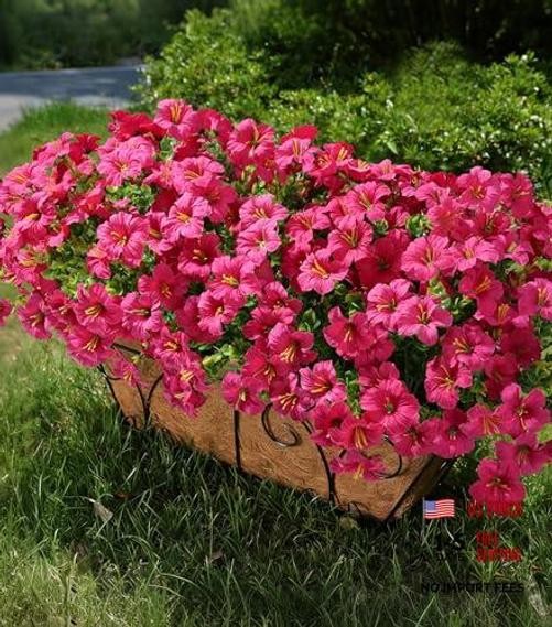 Artificial Flowers for Outdoors Fake Plants Outside Decoration, 20 Fuchsia