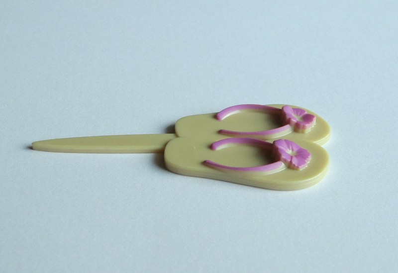 12 Flip Flop Sandals Cup Cake Picks Bday Party Topper Summer Beach Ocean Luau gallery
