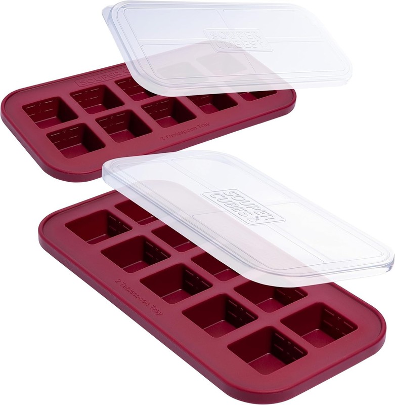 Souper Cubes 2 Tbsp. Silicone Freezer Molds – Perfect for Storing Garlic, Her…