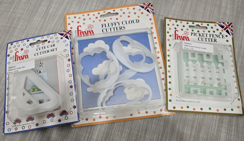 Fluffy Cloud (FMM 440), Cute Car (FMM 553), & Picket Fence (FMM543) Cutters NEW