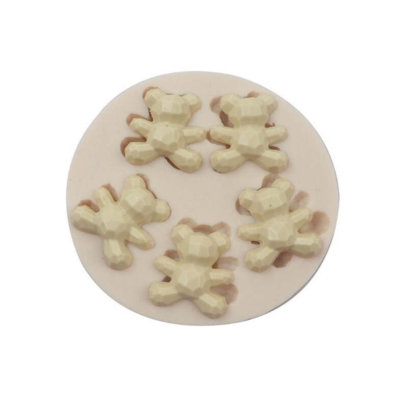 Cute Bear Silicone Mold Chocolate Cake Mold Vegetable Fudge Candy Dessert Mold gallery