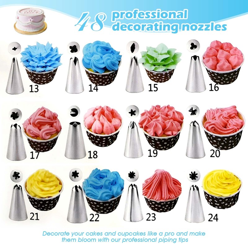 200 PCS Cake Decorating Supplies Kit Baking Tools for Cupcake Pastry Baking DIY gallery