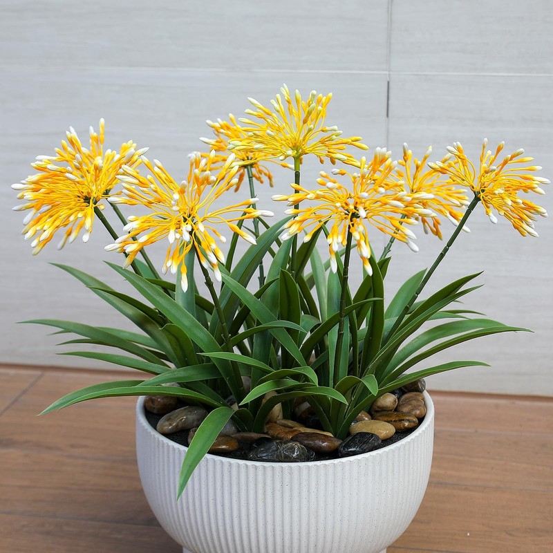 Hiforestar Fake Plants Outdoor Flowers Artificial Large Plastic Faux Flower 8 gallery