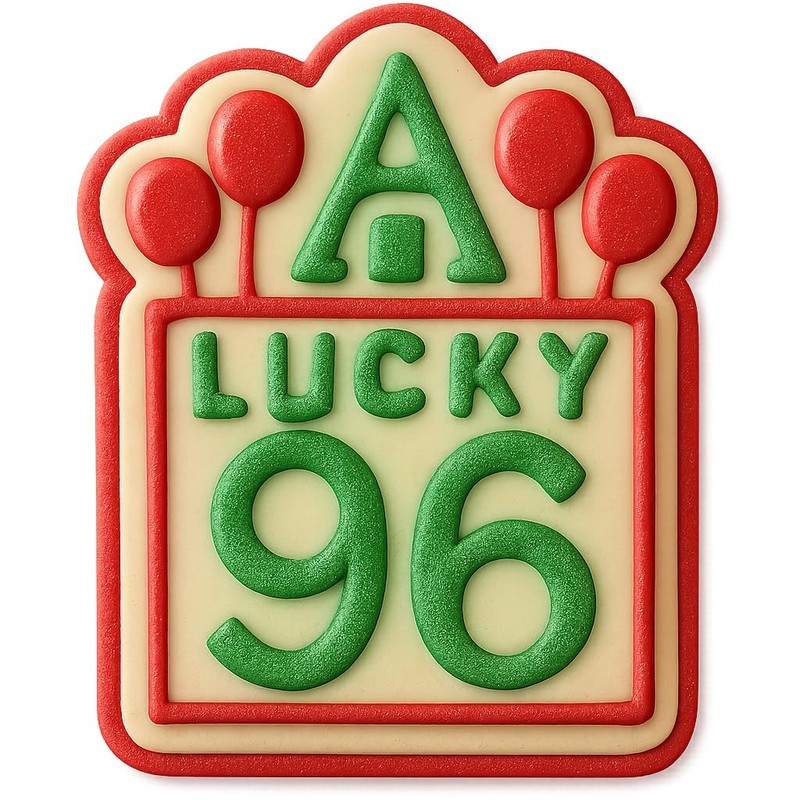 Lucky 96 in Bold Cookie Cutter & Stamp, Fondant & Clay - 4x3.2" gallery