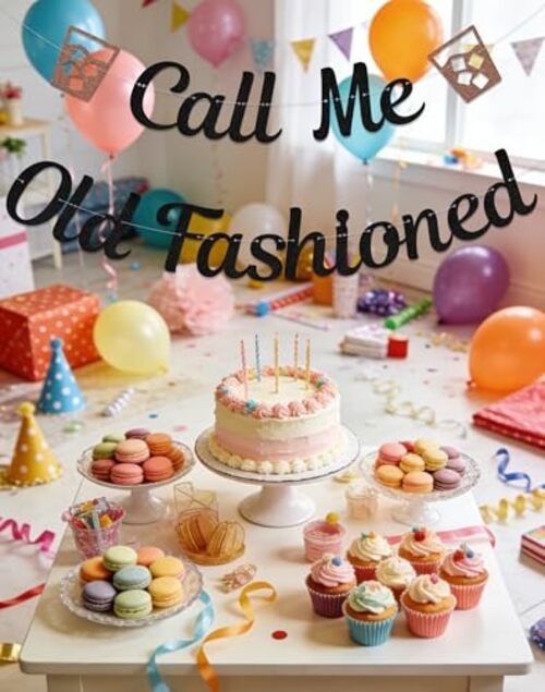 Vintage Whiskey Cocktail Party Banner - Call Me Old Fashioned gallery