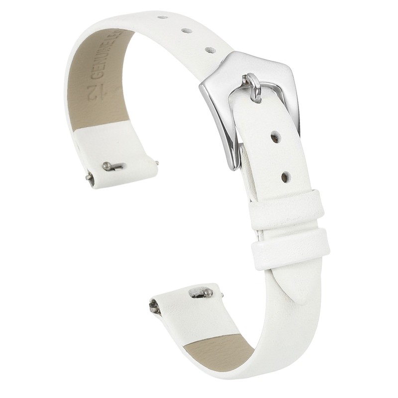 12mm Silver Buckle Watch Straps for Women
