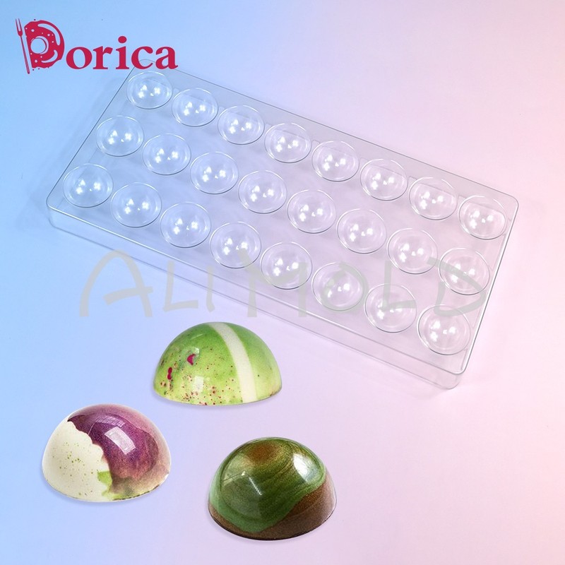 Hemispheric Chocolate Mold Plastic Candy Mould DIY Bonbons Buttercream gallery