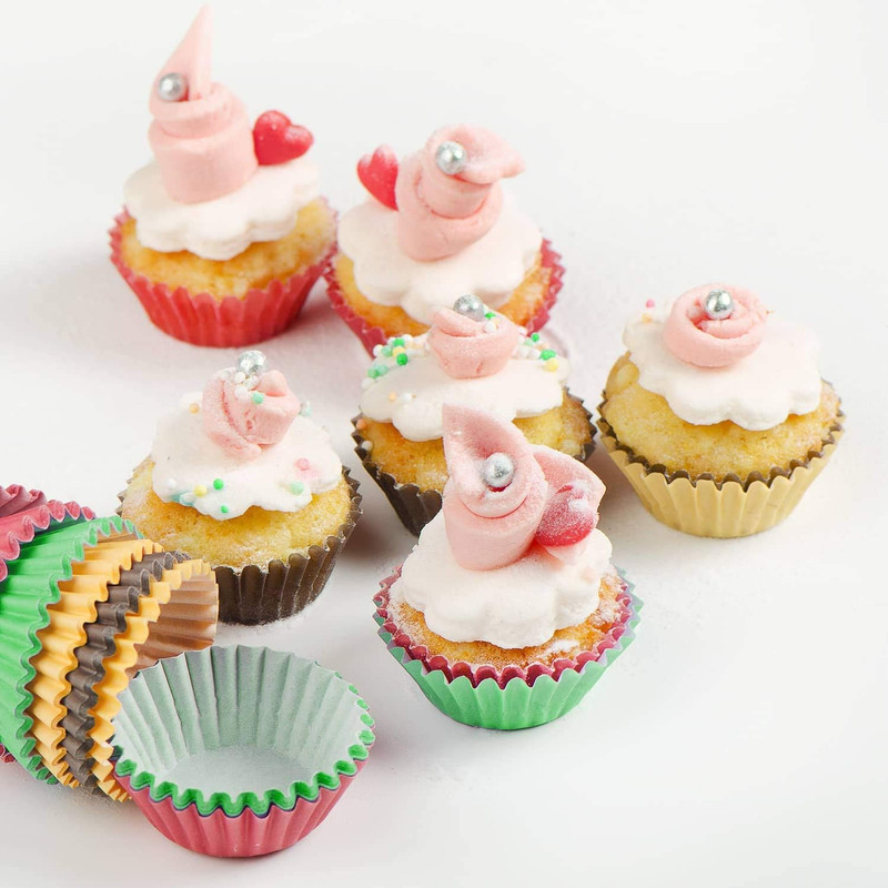 600 Pcs Cupcake Liners Cupcake Wrappers Cupcake Paper Baking Cups for Cake Balls gallery