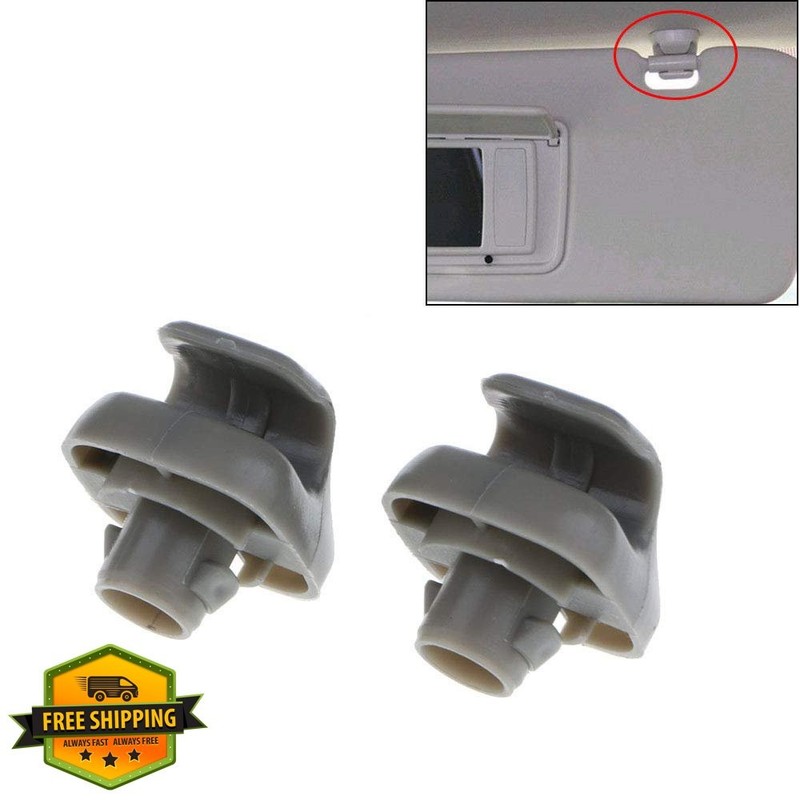 Poweka Sunvisor Clip Hook Gray Pack of 2 Accord Civic gallery