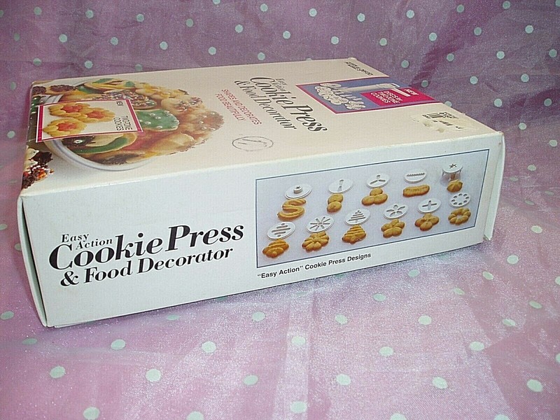 "HUTZLER-GERDA EASY ACTION COOKIE PRESS / FOOD DECORATOR", Made in W. Germany gallery