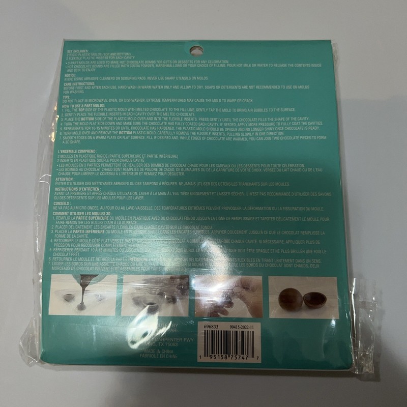 Celebrate It 3-Part Mold For Hot Chocolate Bombs Or Desserts- Cupcake shape gallery