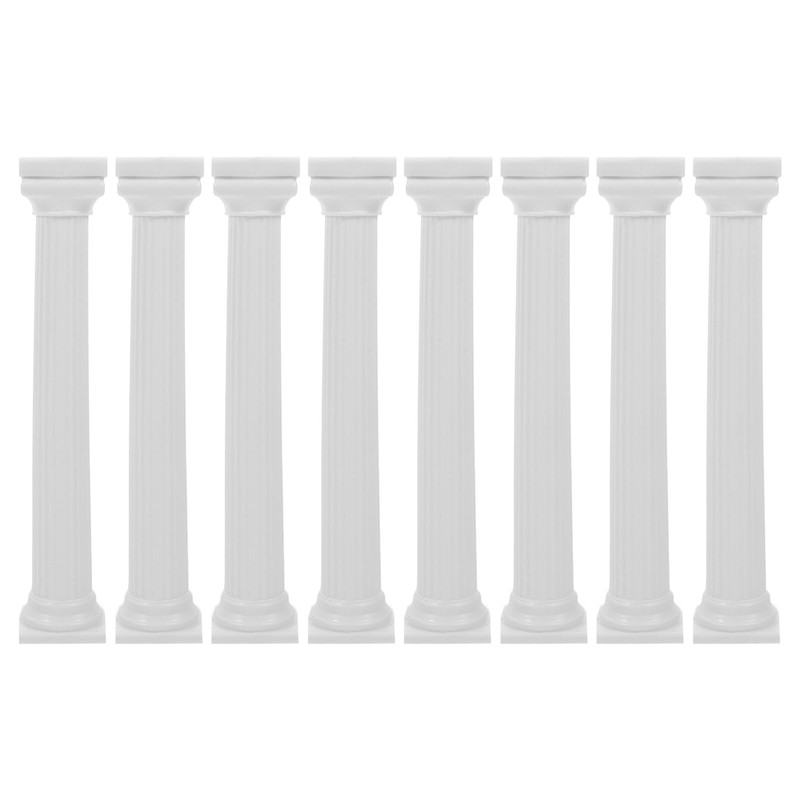 Roman Column Tiered Stand, Plastic 8pcs 17cm Cake Tier Separator for Wedding,…