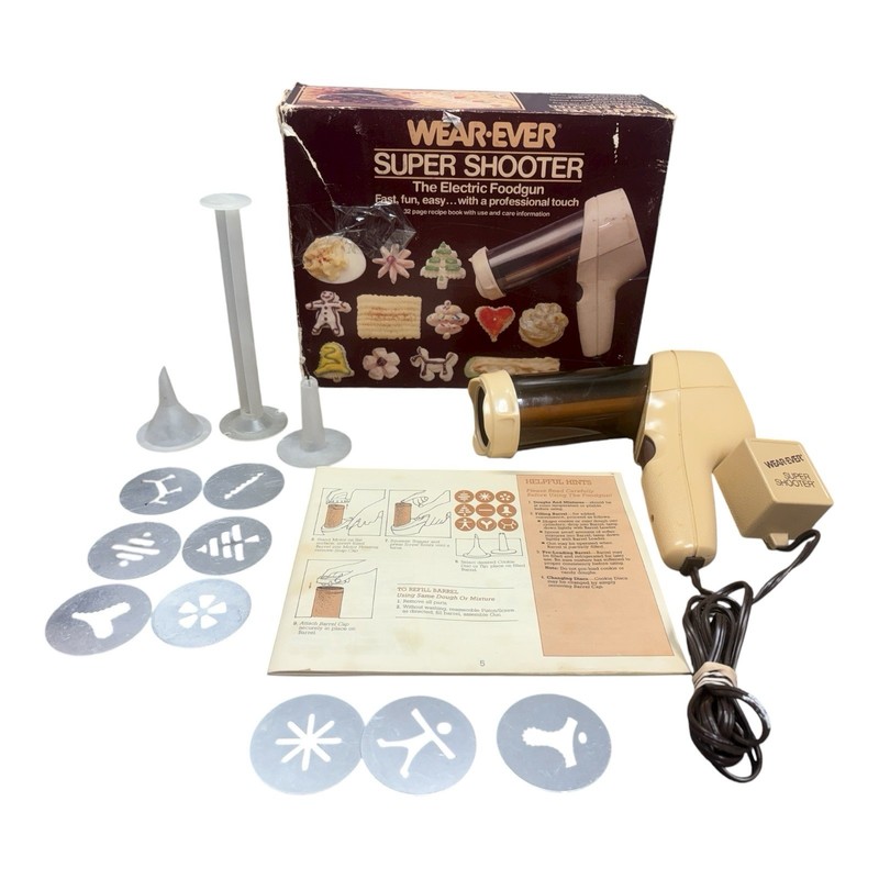 Vintage Wear-Ever Super Shooter 70123 Electric Cookie Press Tested Working