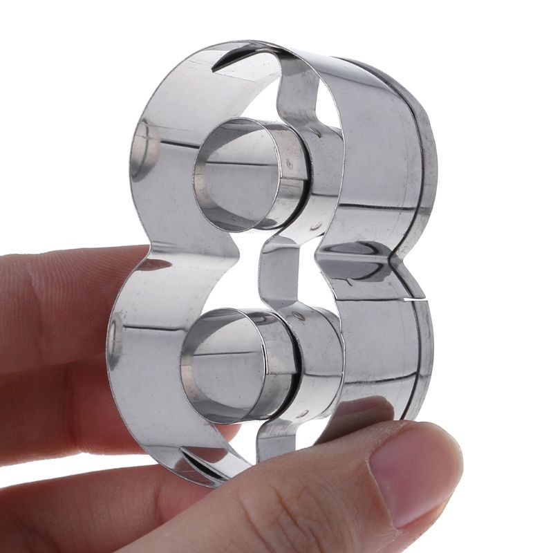 9 Pcs Stainless Steel Numbers Cookie Stencil Biscuit Cutter Tool Set Baking Mode gallery