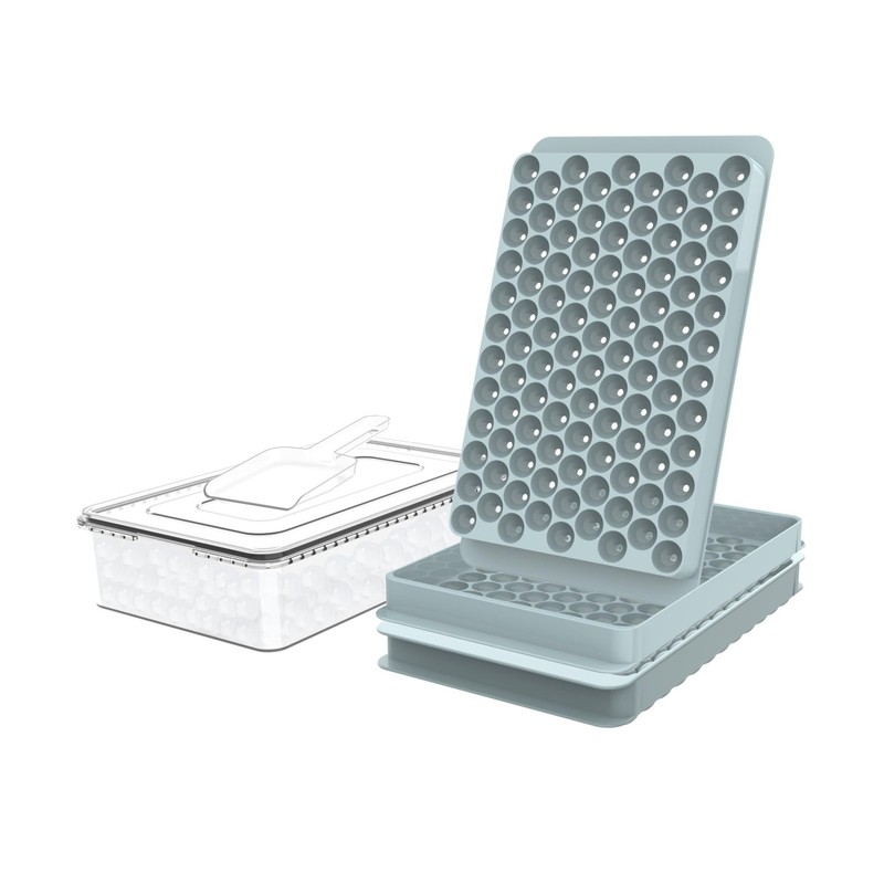 WIBIMEN Mini Ice Cube Trays, 0.55” Tiny Pebble Ice for Iced Coffee & Cockt