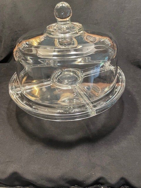 Luigi Bormoli Gallerie 4 in 1 Pedistal Cake plate and cover