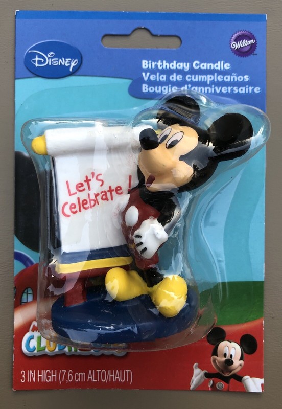 Lot of 10 Wilton Disney's Mickey Mouse "Let's Celebrate" Birthday Cake Candles gallery