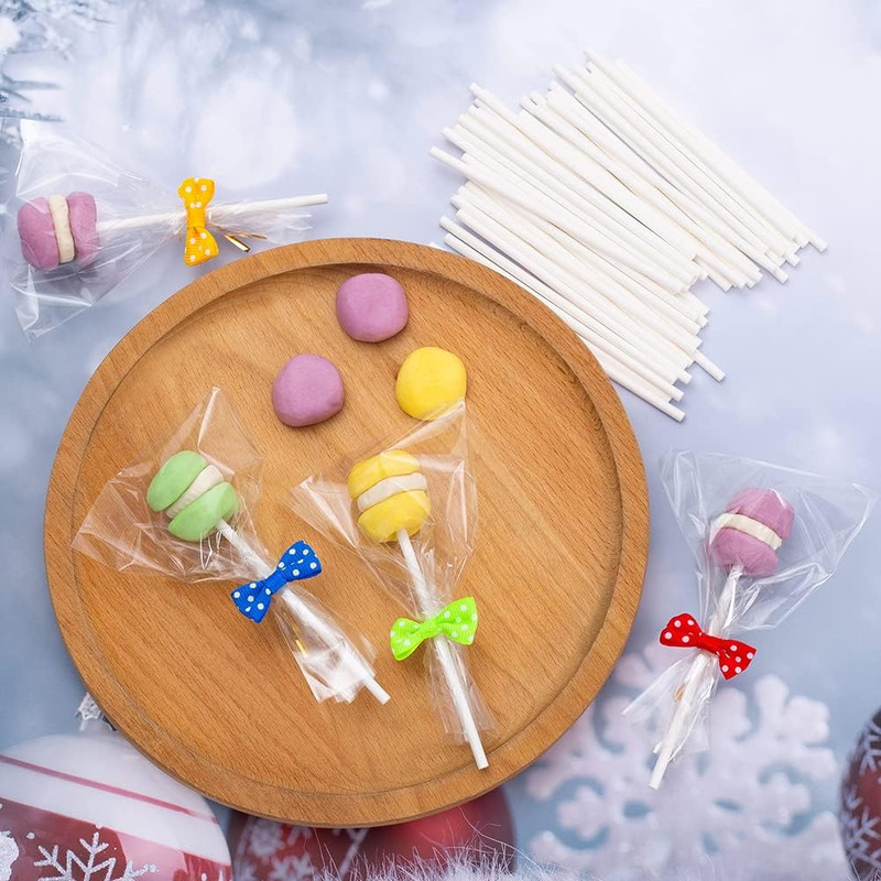 320Pcs Cake Pop Sticks and Wrappers Kit, 6Inch Lollipop Sticks with Cake Pop Bag gallery