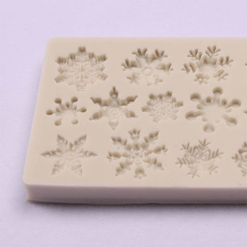 Snowflake Fondant Mold Silicone Baking Mold Chocolate Dessert Molds Cake gallery