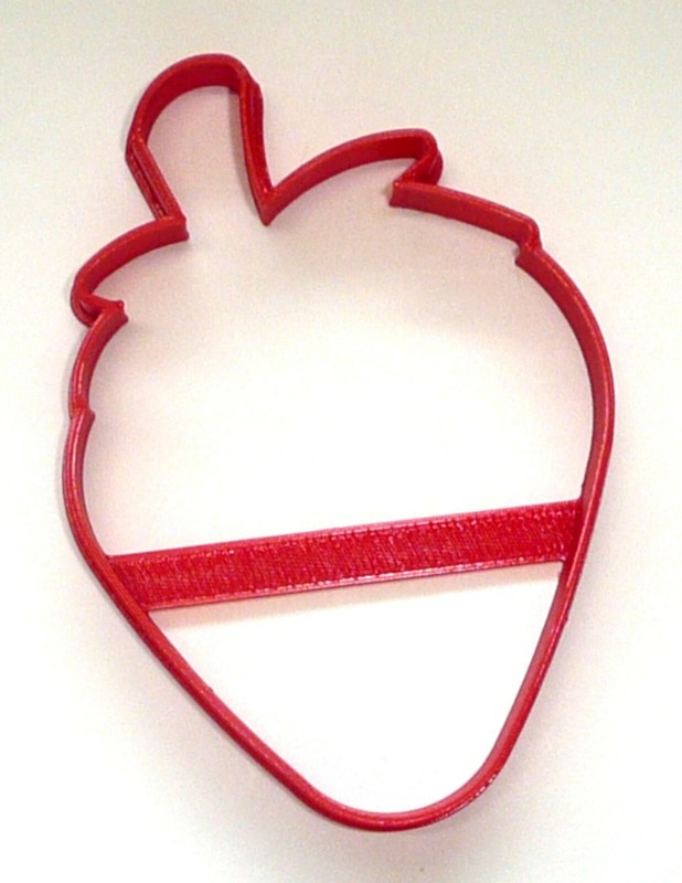 STRAWBERRY OUTLINE SWEET JUICY SUMMER FRUIT COOKIE CUTTER USA PR3768