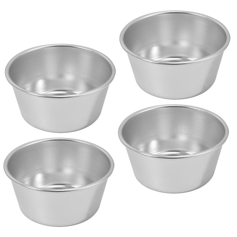 4PCS Convenient Baking Tins Cake Pan Metal Muffin Cups Aluminum Baking Cups gallery