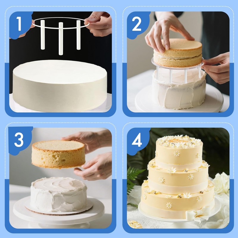 150 PCS White Plastic Cake Dowel Rods Tiered Support 0.4x9.5 Inch Straws gallery